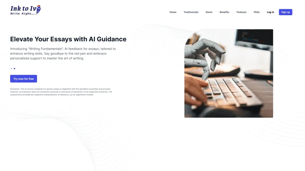 Ink To Ivy website screenshot