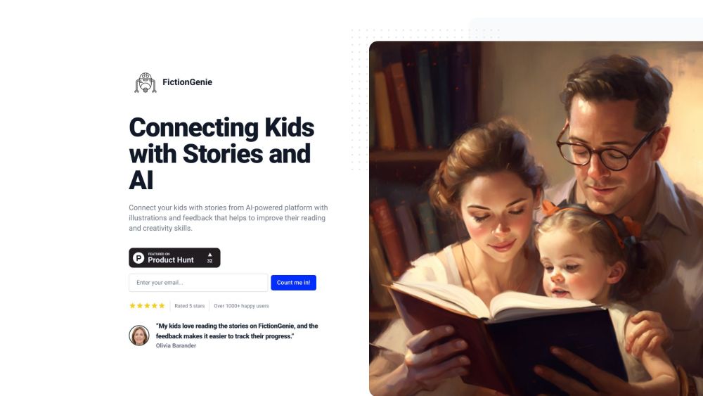 Ficitongenie website screenshot