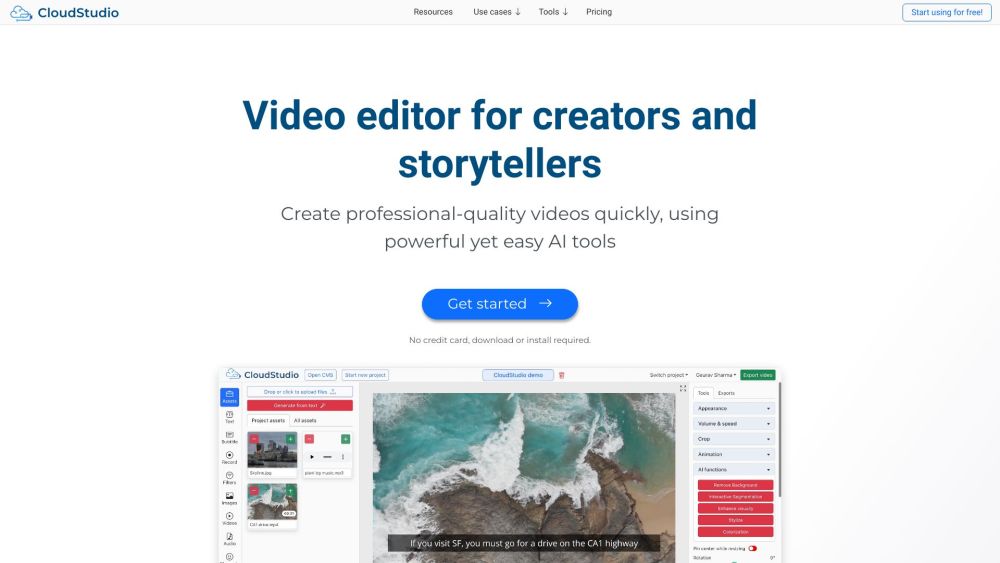 C website screenshot