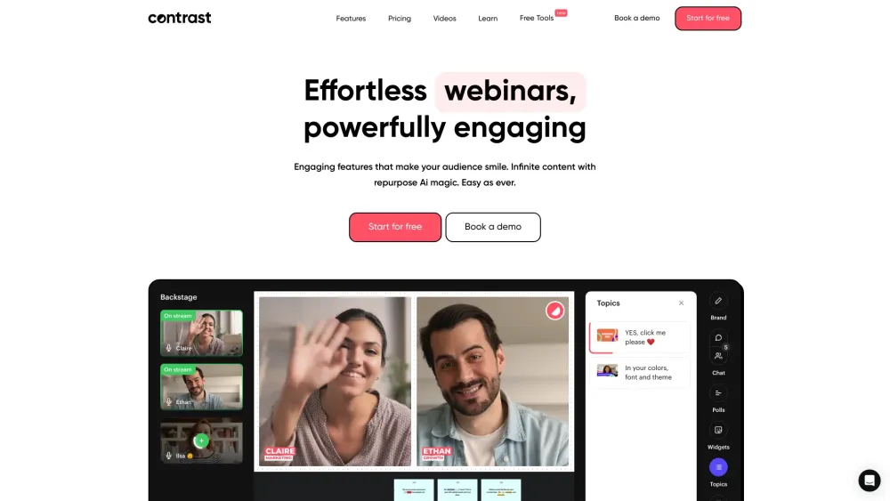 Getcontrast Io website screenshot