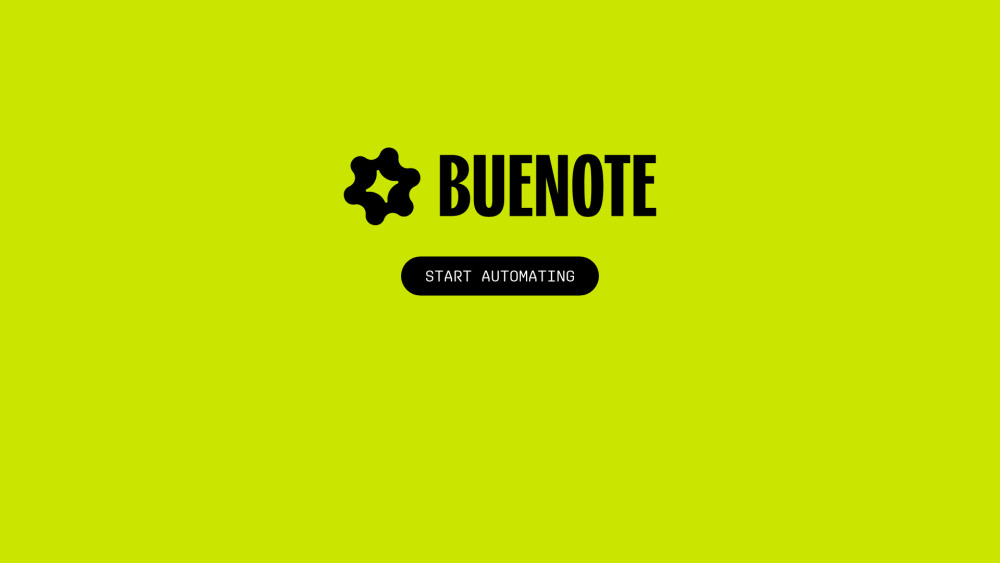 Buenote website screenshot