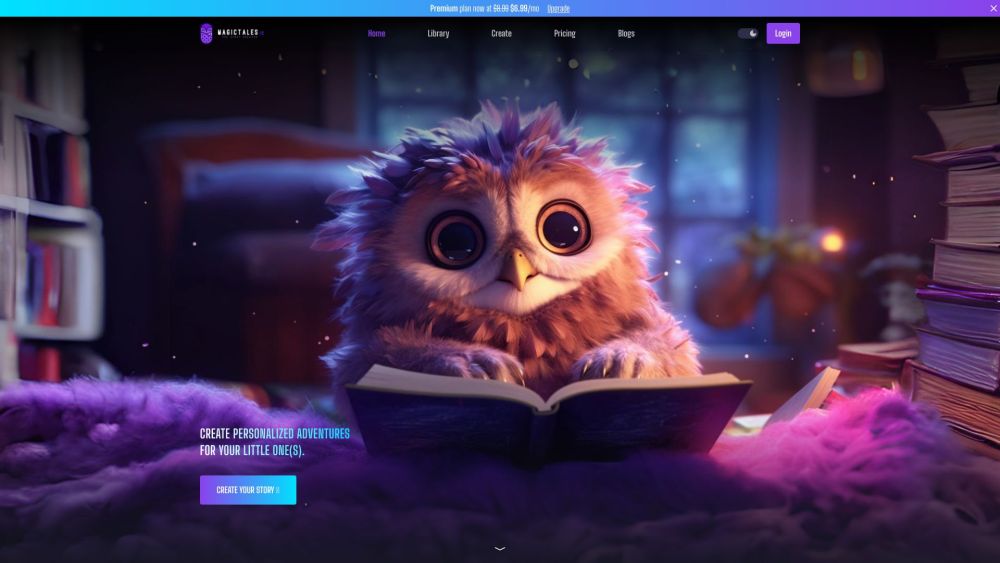 M website screenshot