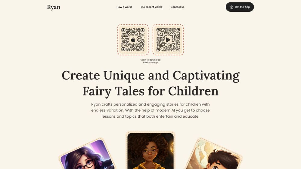 Ryan Ai website screenshot