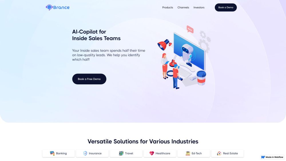 Brance website screenshot