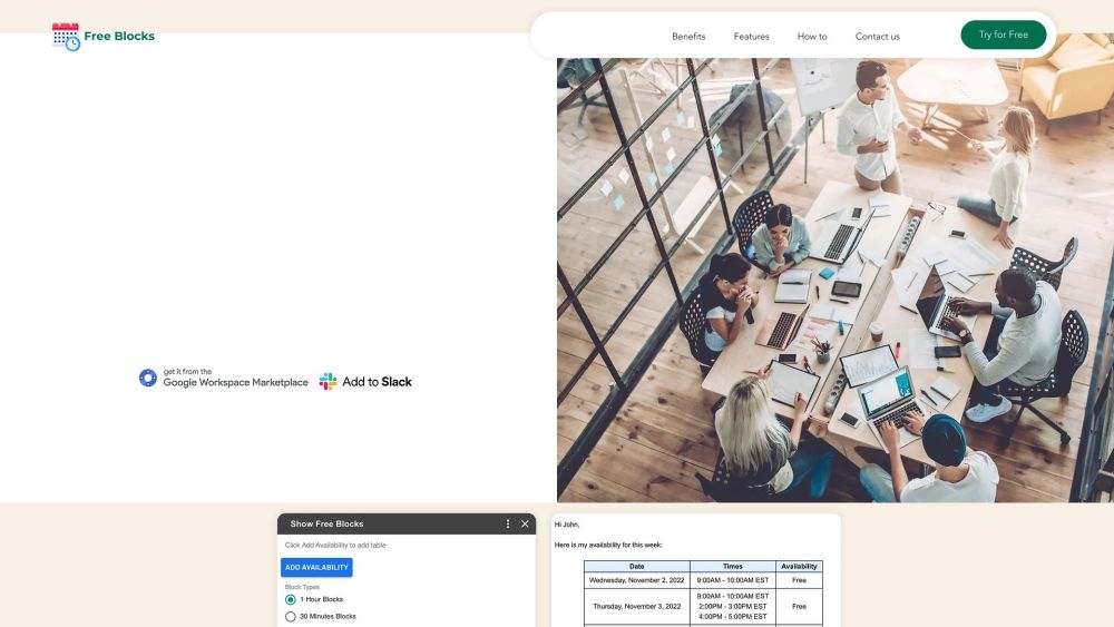 Free Blocks website screenshot