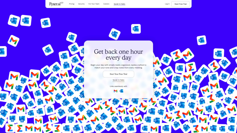 Fyxer Ai Executive Assistant website screenshot
