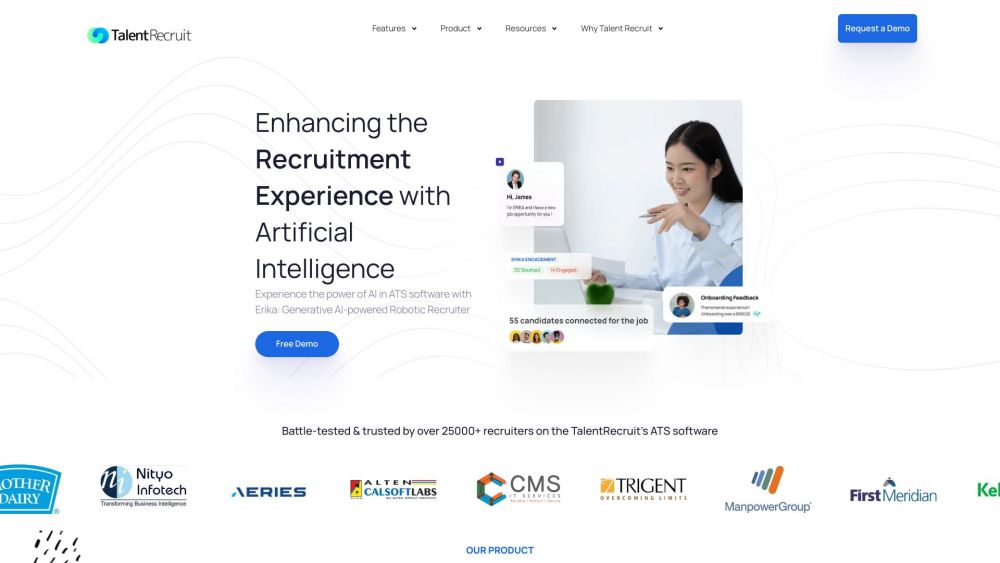 Talentrecruit website screenshot