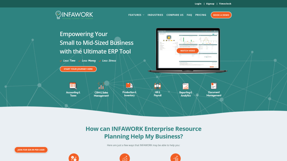 I website screenshot